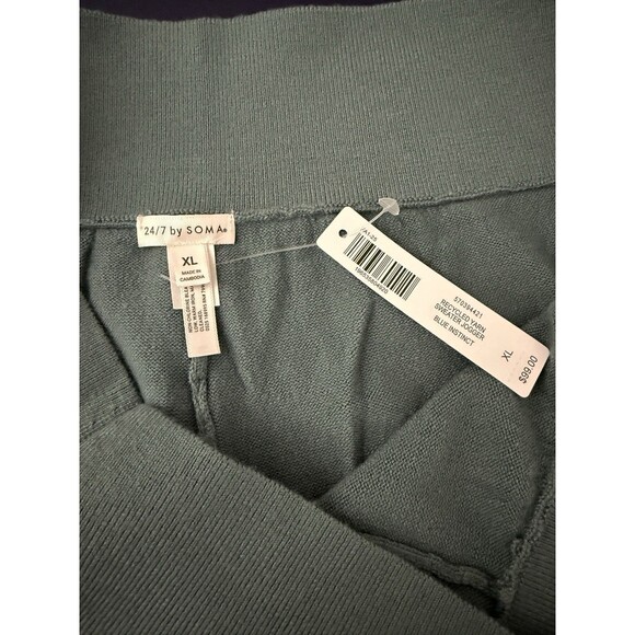 Soma 24/7 XL Premier Knit Sweater Top & Jogger Pant 2 pc Blue Instinct $188 NEW - Picture 15 of 16